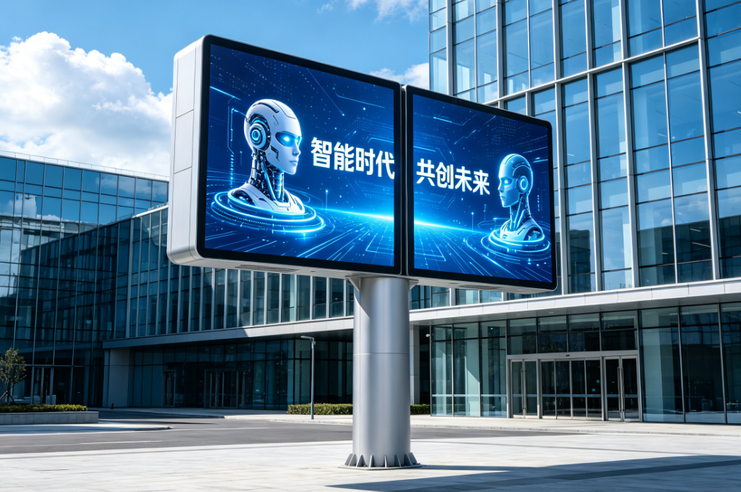 26年行业深耕！石家庄千禧广告，专业打造高品质单立柱广告塔工程